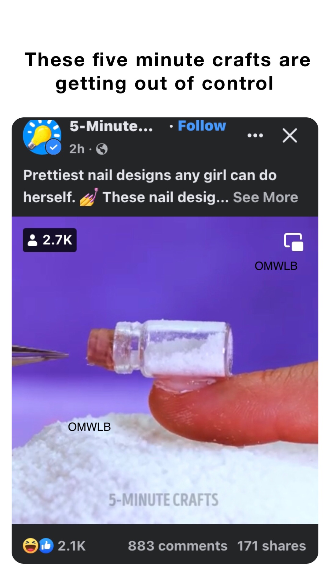 These five minute crafts are getting out of control