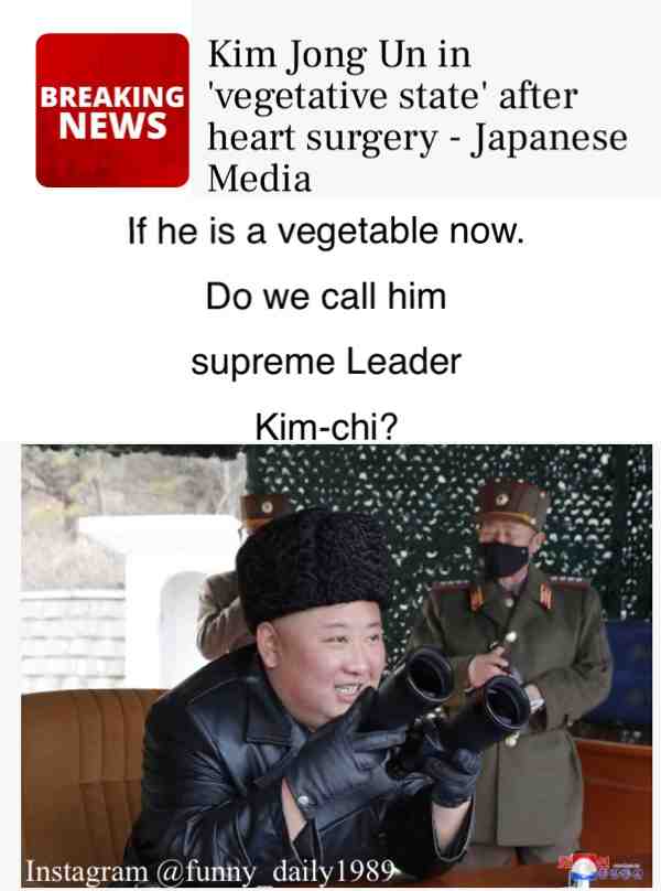 #NorthKorea #KimChi #SupremeLeader #Supreme #Funny #Dark #Meme #darkhumor #dankmemes