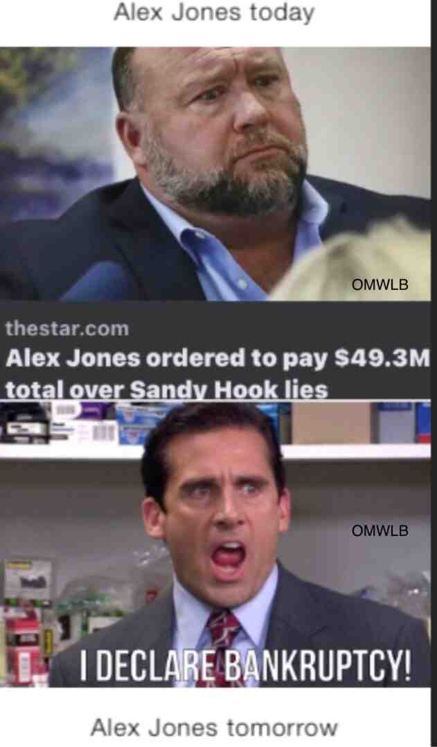 #alexjones #theoffice #michaelscott #ocmemes #oc #meme #hot #new #dailymemes #memesdaily #theofficememes #news #lol #funny #comedy #f4f #bankruptcy #omwlb #lmao #memeoftheday