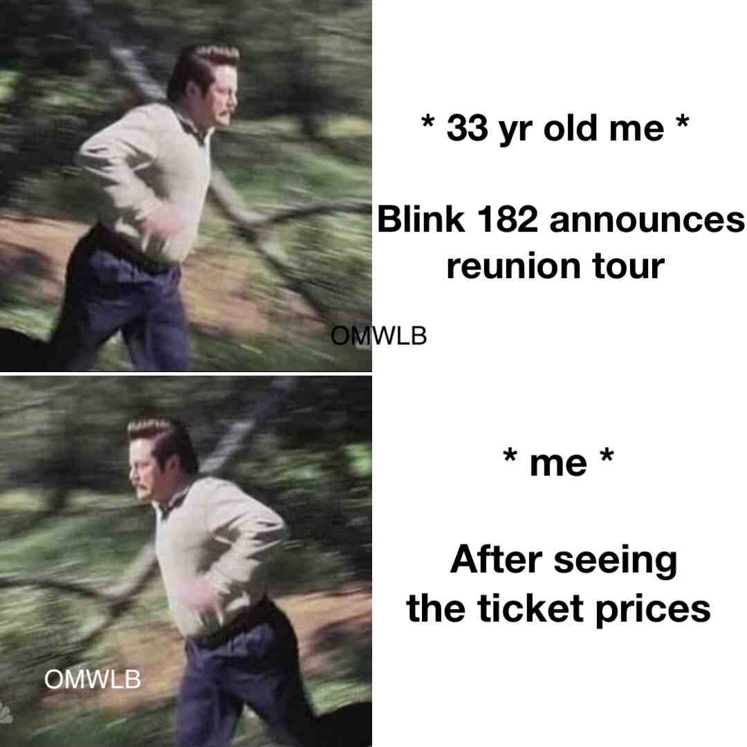 #blink182 #ocmemes #new #newmemes #omwlb #funny #parksandrec #lovememes #freshmemes #fresh #dankmemes #darkhumor #followforfollow