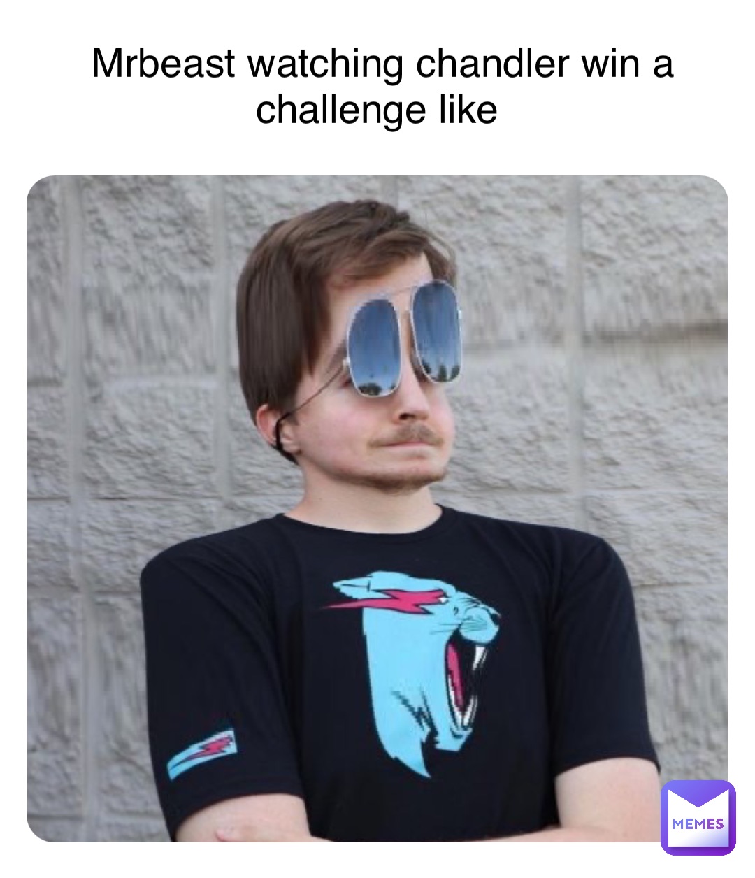 Double tap to edit Mrbeast watching chandler win a challenge like