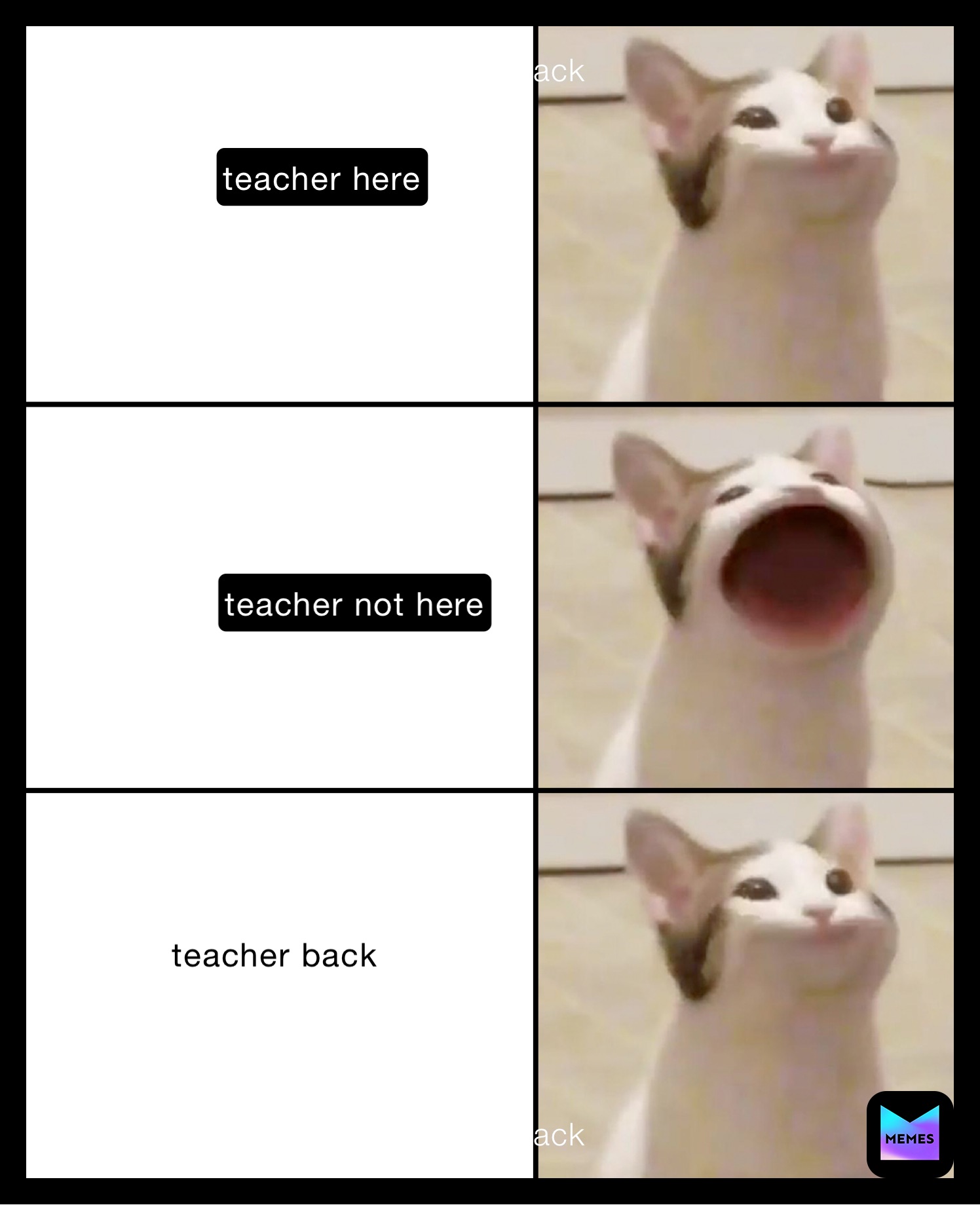 teacher back teacher here