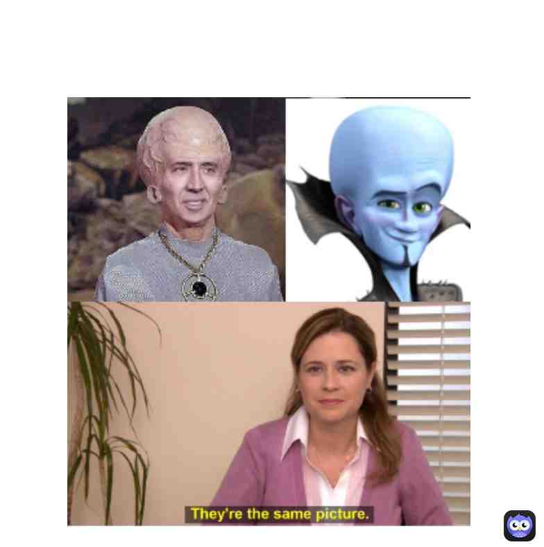 Do you see a difference?🤔 #difference #megamind #picture #funny
