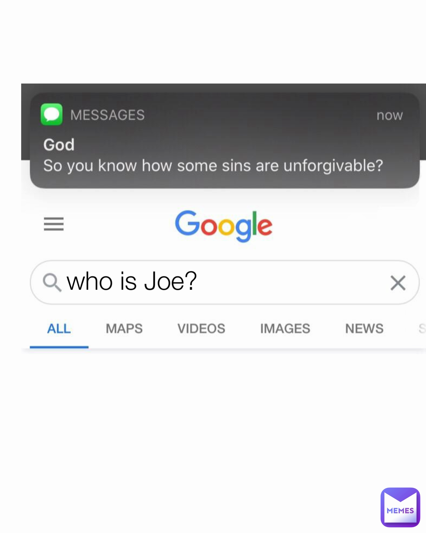 who is Joe? Type Text