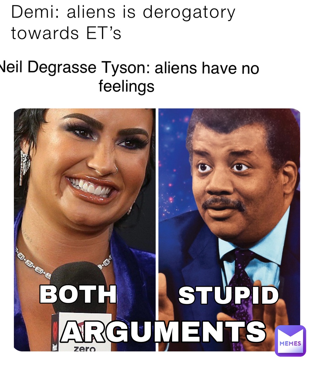 Demi: aliens is derogatory towards ET’s Neil Degrasse Tyson: aliens have no feelings