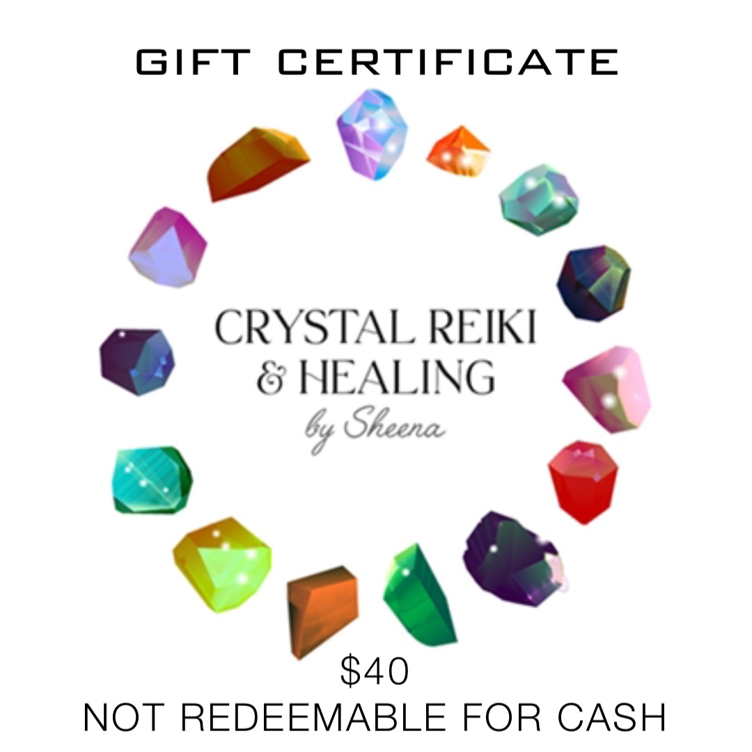 Double tap to edit $40
not redeemable for cash Gift Certificate