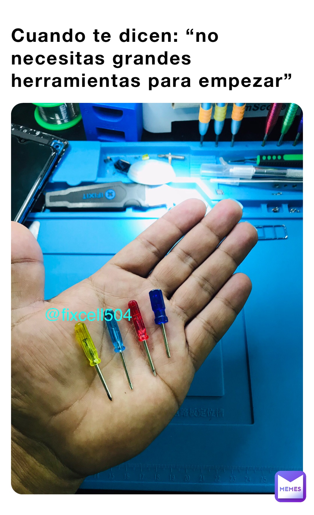 Cuando te dicen: “no necesitas grandes herramientas para empezar”