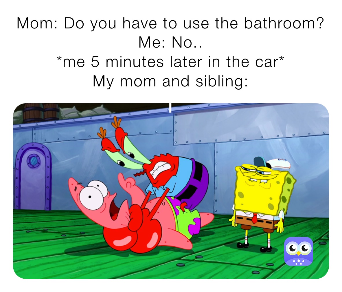 my mom in bathroom