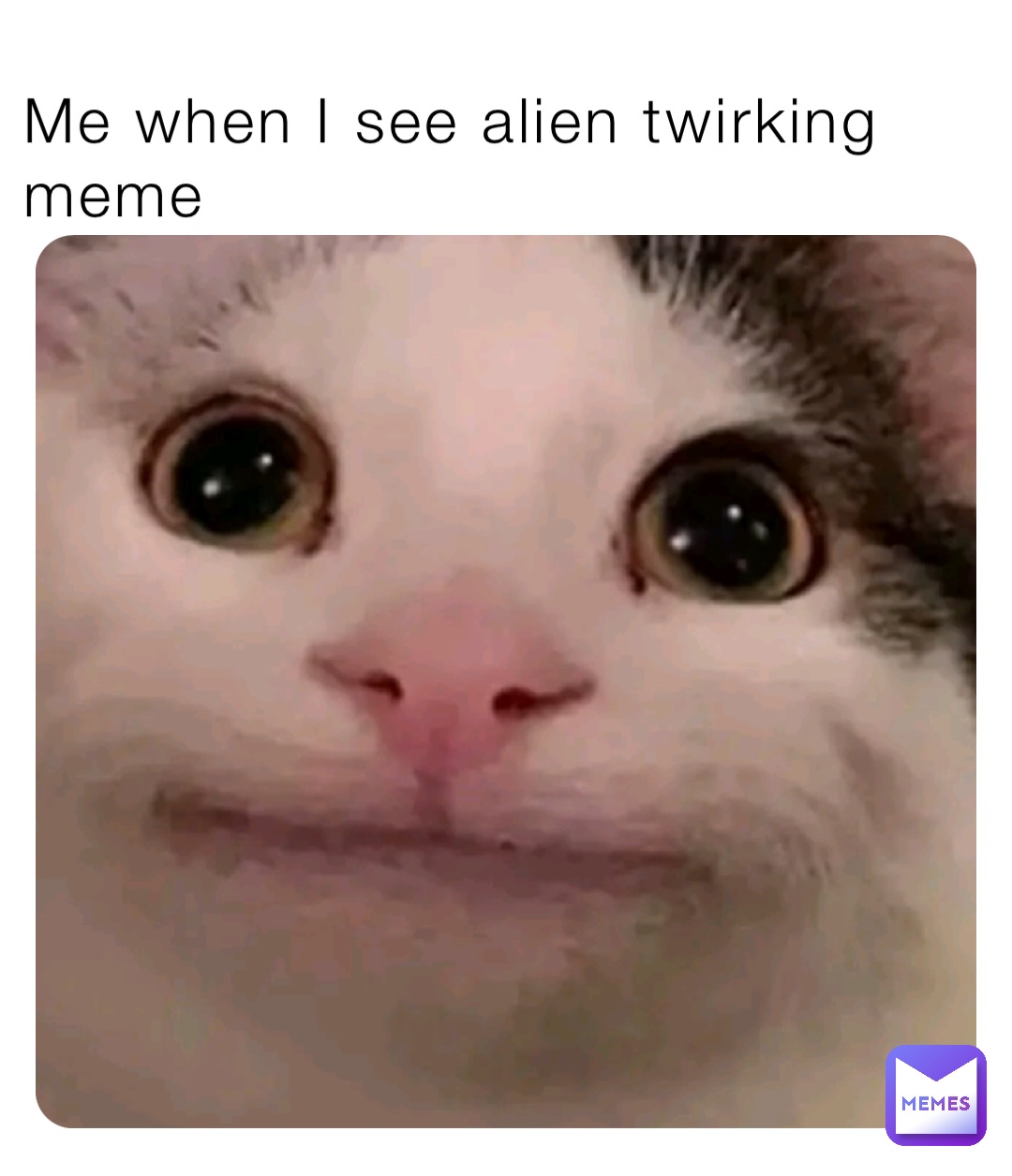 Me when I see alien twirking meme