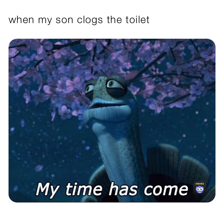 when my son clogs the toilet