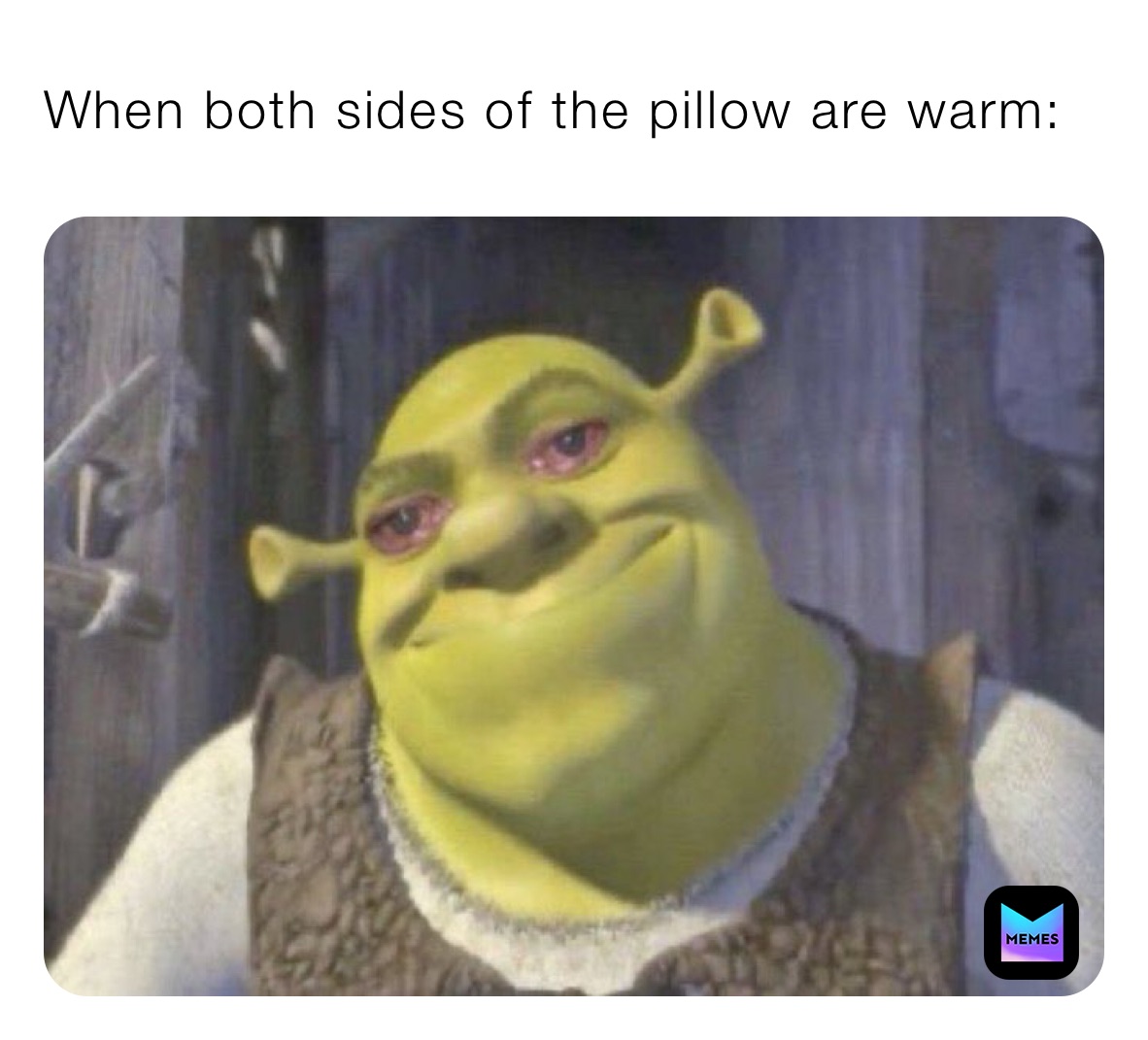 When both sides of the pillow are warm: