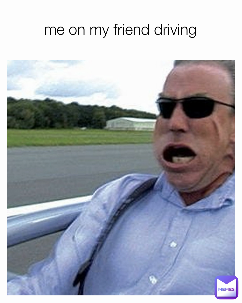 me on my friend driving 