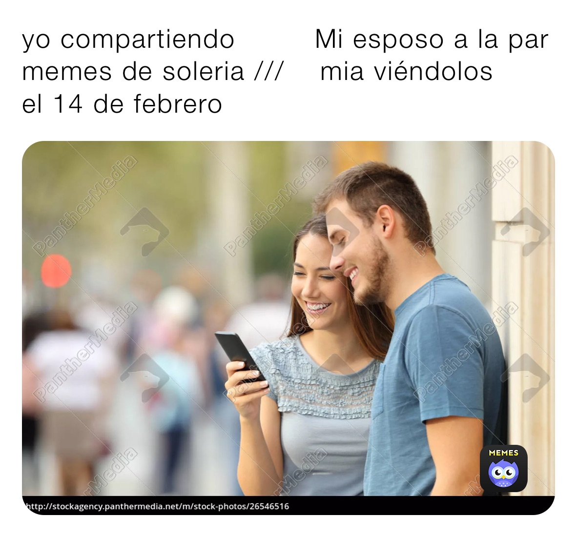 yo compartiendo         Mi esposo a la par 
memes de soleria ///    mia viéndolos  
el 14 de febrero 