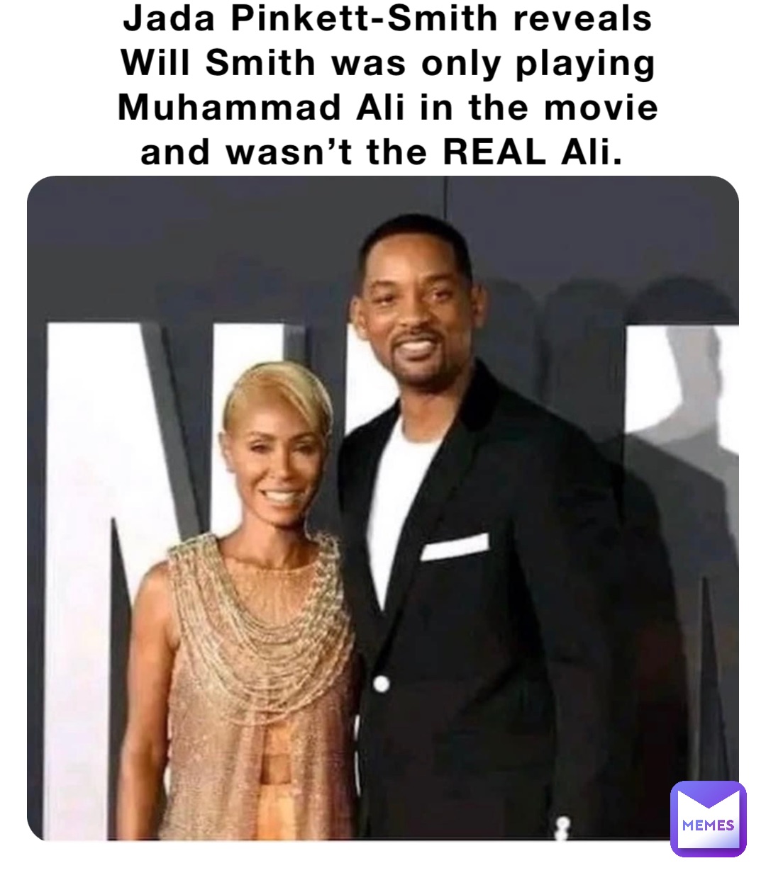 Jada Pinkett-Smith reveals Will Smith was only playing Muhammad Ali in the movie and wasn’t the REAL Ali.