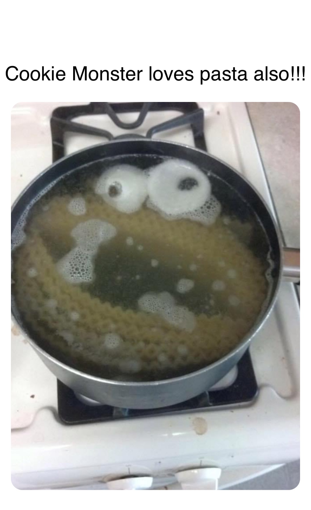 Double tap to edit Cookie Monster loves pasta also!!!