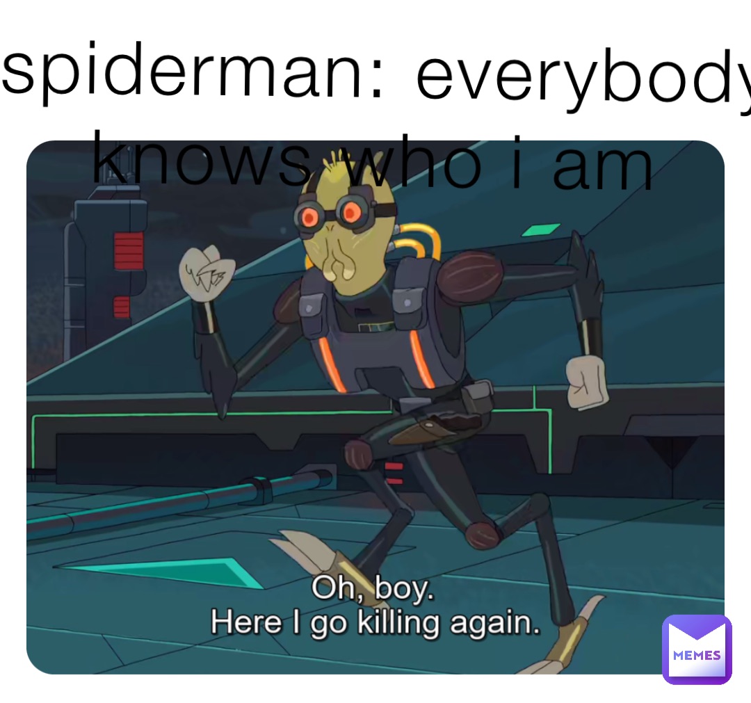 Spiderman: everybody Knows who i am