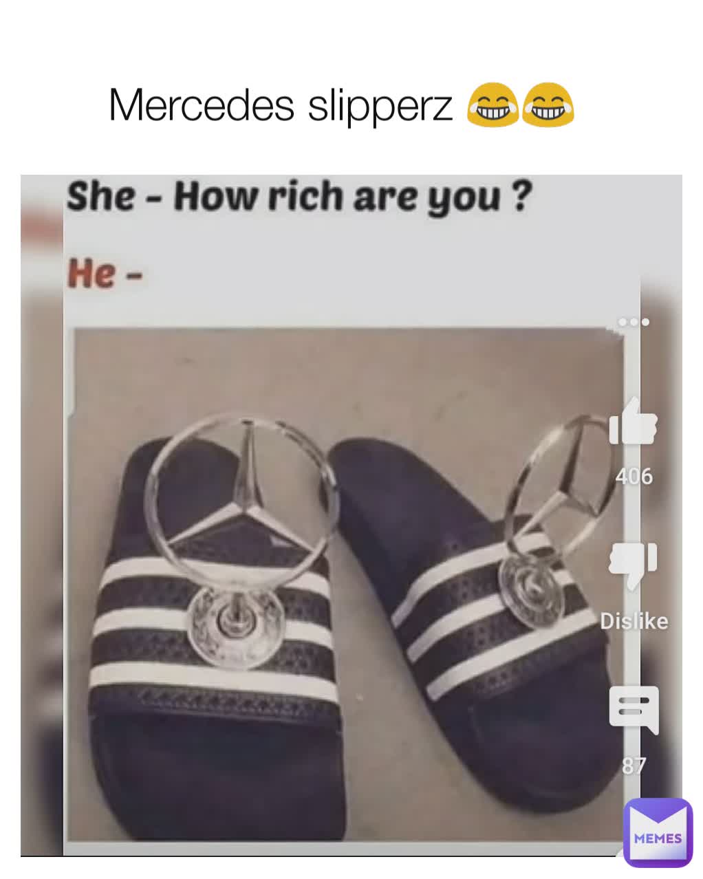 Mercedes slipperz 😂😂