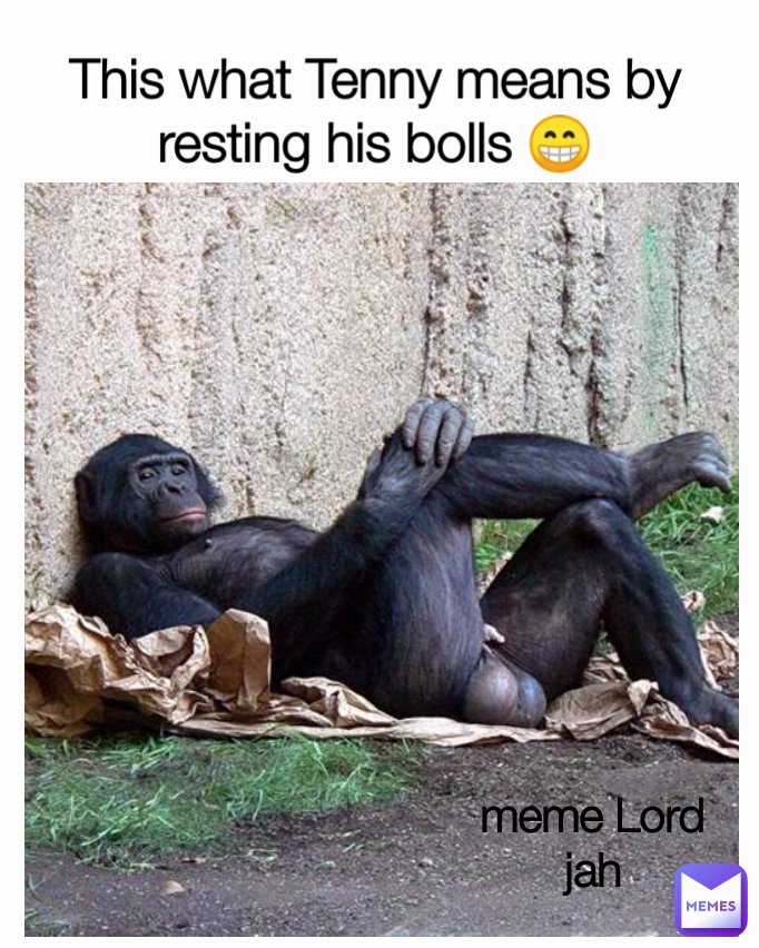 This what Tenny means by resting his bolls 😁 meme Lord jah