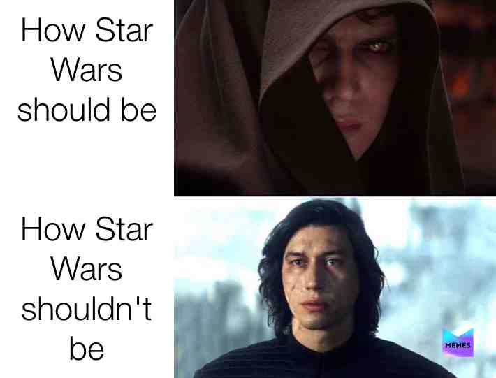 Thanks for nothing Disney. #starwars #bruh #notmystarwars #crying #sad #bigsad #memes #meme #anakin #kyloren #Episode9