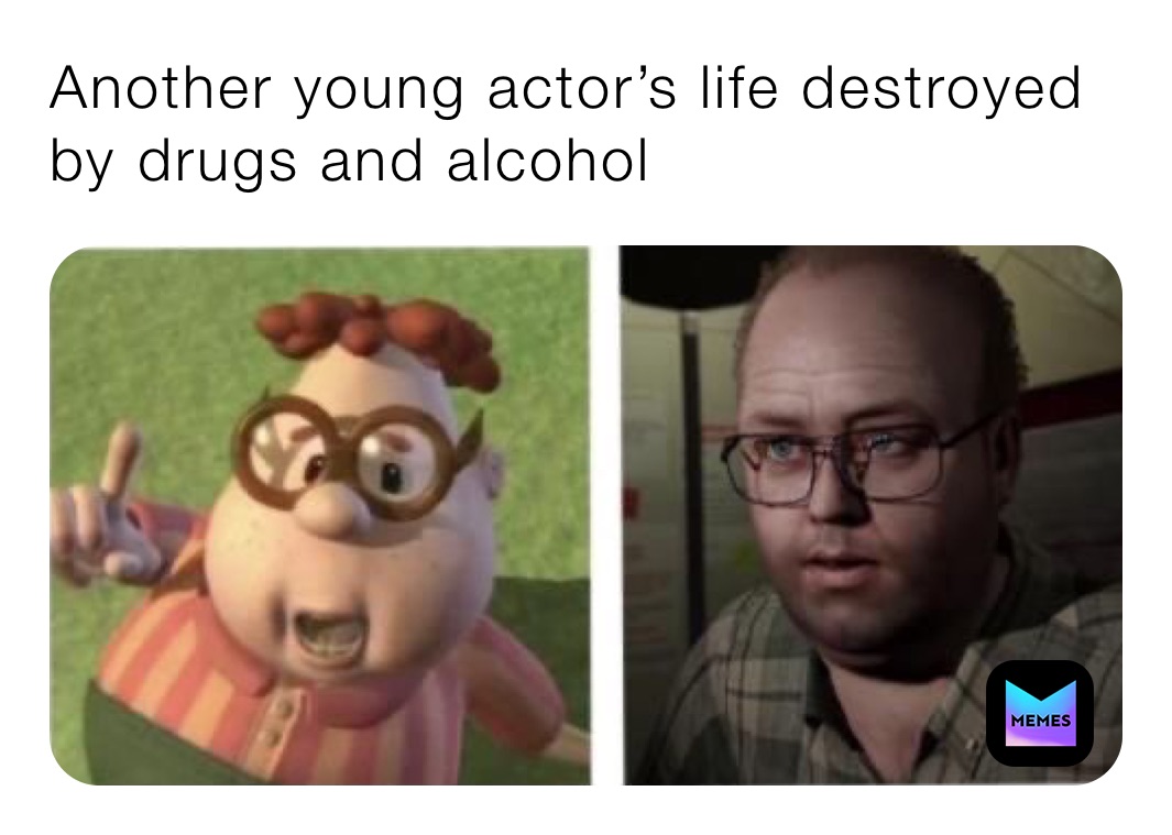 Another young actor’s life destroyed by drugs and alcohol 