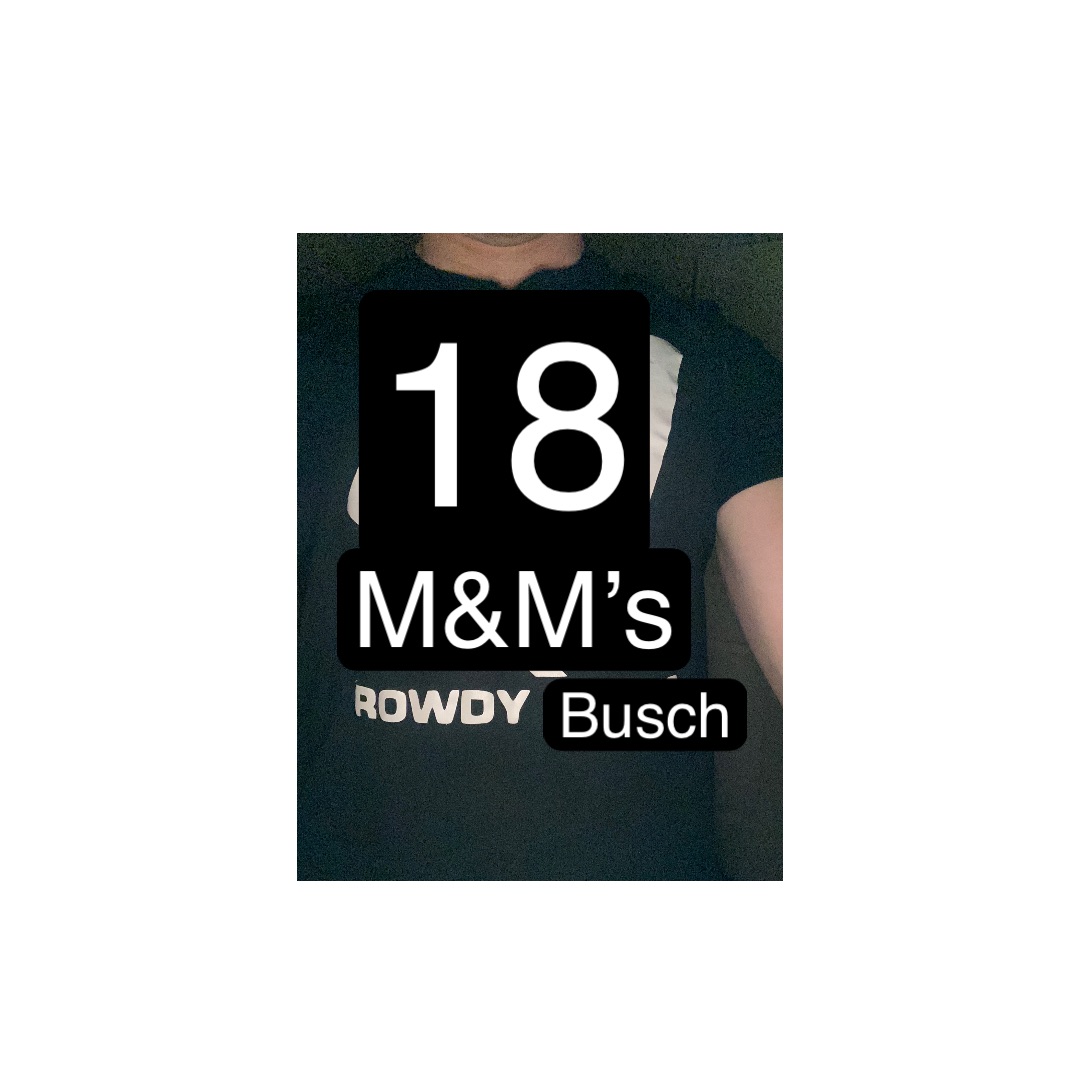 Text Only Busch 18 M&M’s