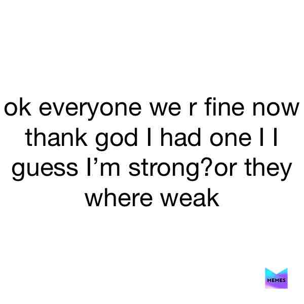 I fought one bc I had one