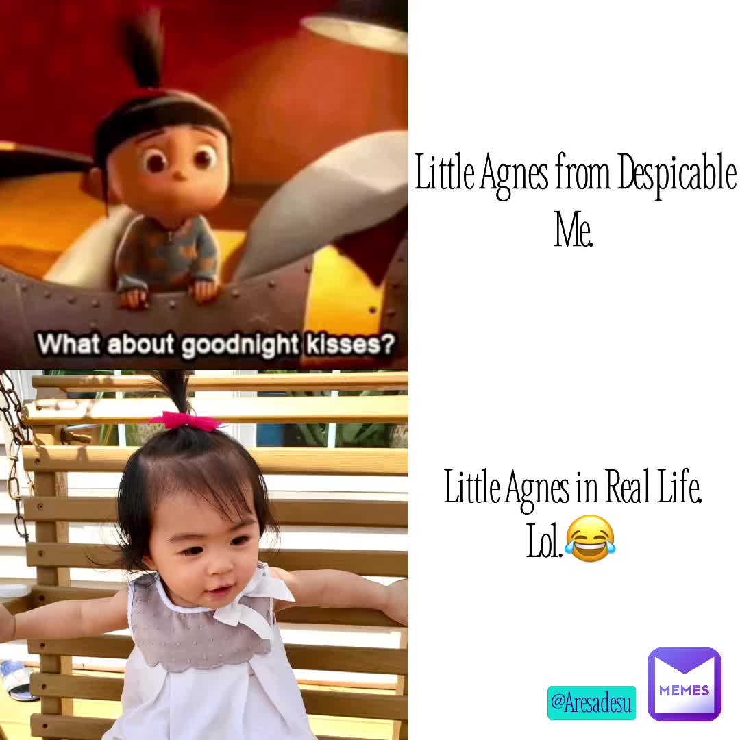 Pretty sure I found the Real Life version of Little Agnes from Despicable me, just chillin 😎 on a bench waiting for Gru. 😂 lol.  #可愛い  #cute  #Reallifecharacter  #DespicableMe  #Agnes  #Adorable  #aresadesumemes