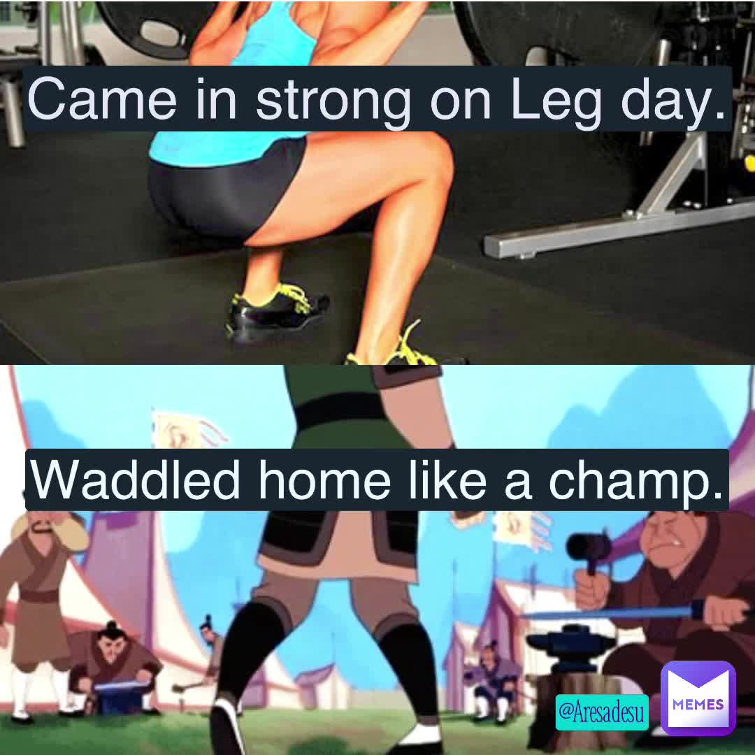 Leg Day = Jelly Legs; That is all.  #gym  #gettingfit  #legday  #doyoulift  #doyouevenlift  #booty  #glutes  #gammys  #dontwalkgottawaddle  #cantwalk  #aresadesumemes