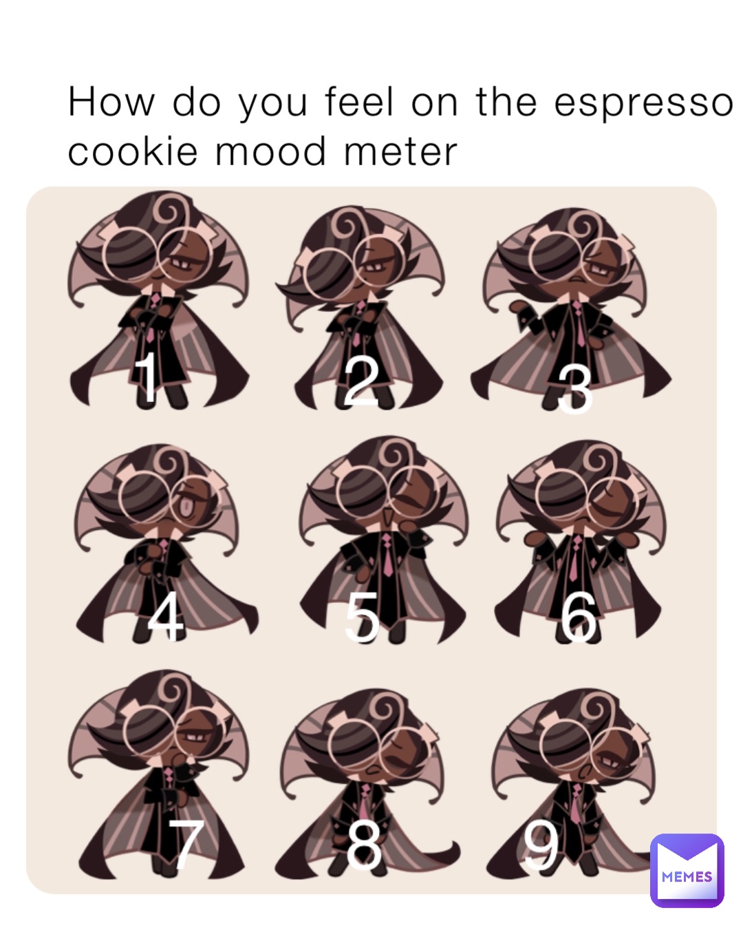 How Do You Feel On The Espresso Cookie Mood Meter cotton cookie Memes