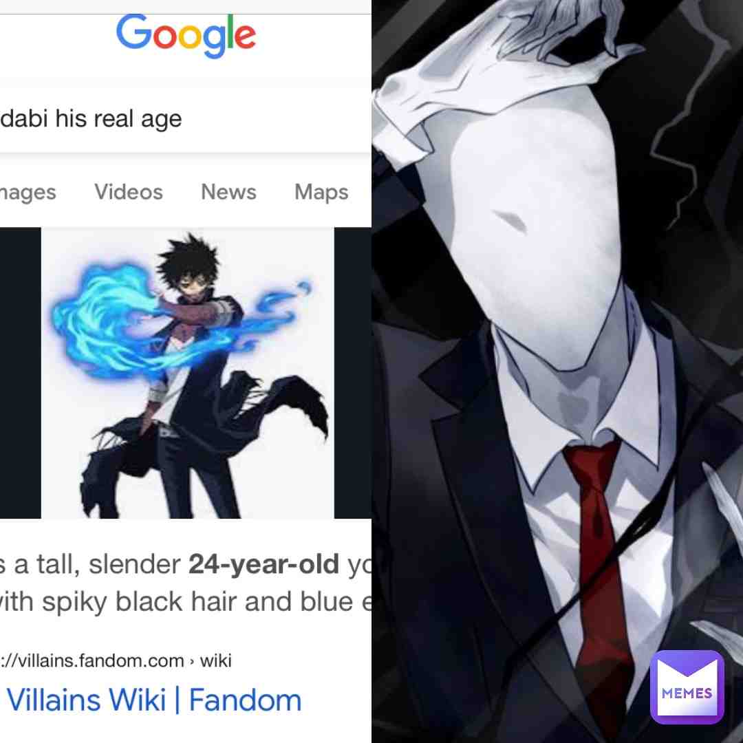 Dabi is tall (slender) 24 years old man #mha #dabi #bluefirequirk #villain #villaindabi #myheroacademia