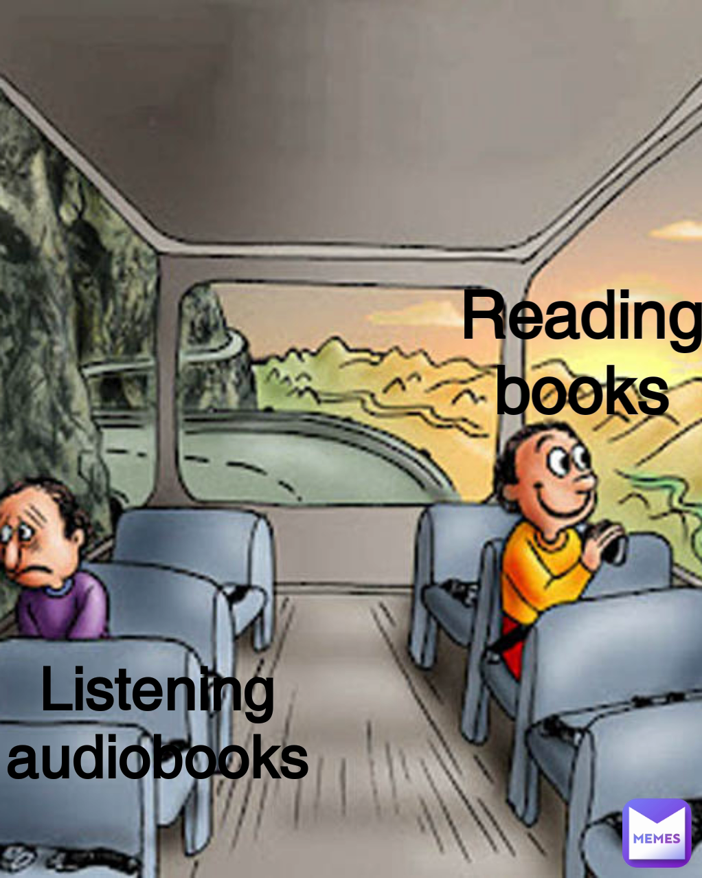 Listening audiobooks Reading books