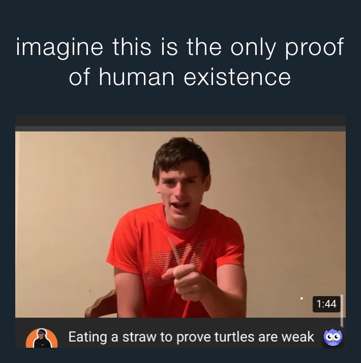 imagine this is the only proof of human existence 
