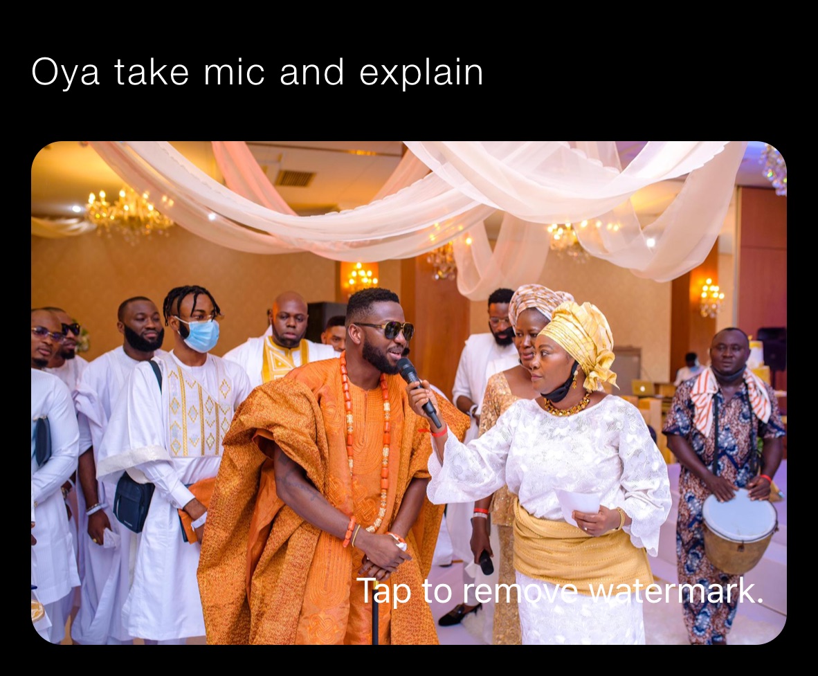 Oya take mic and explain 