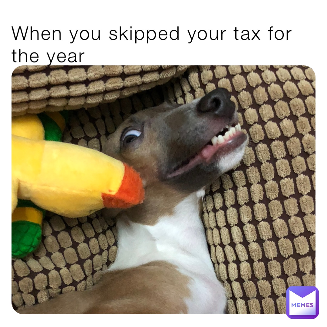 When you skipped your tax for the year