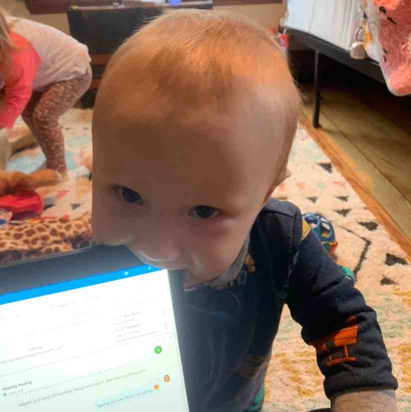 Working from home be like... #snowday #daycare closed