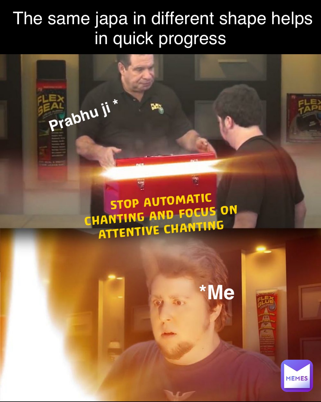 *Me STOP AUTOMATIC CHANTING AND FOCUS ON ATTENTIVE CHANTING Prabhu ji * The same japa in different shape helps in quick progress