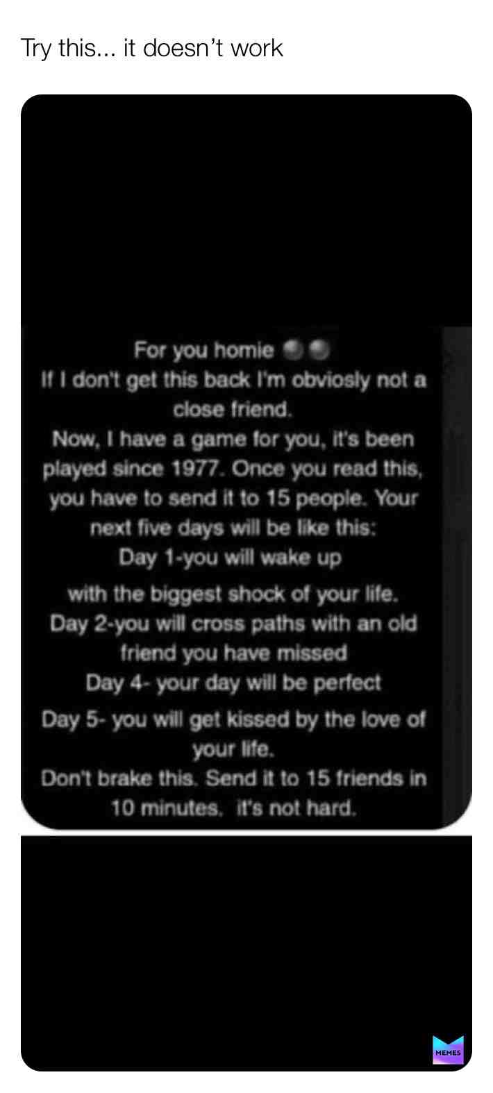 Meme shared by @hashtaglife
