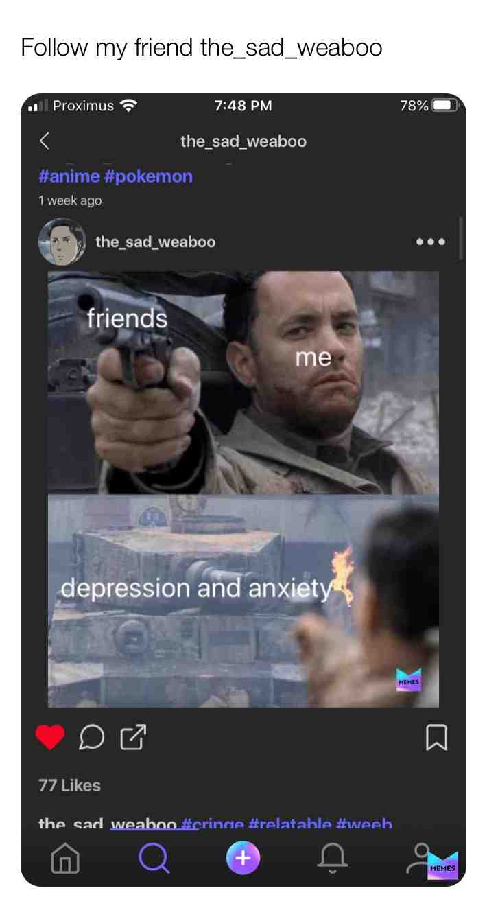 Meme shared by @hashtaglife