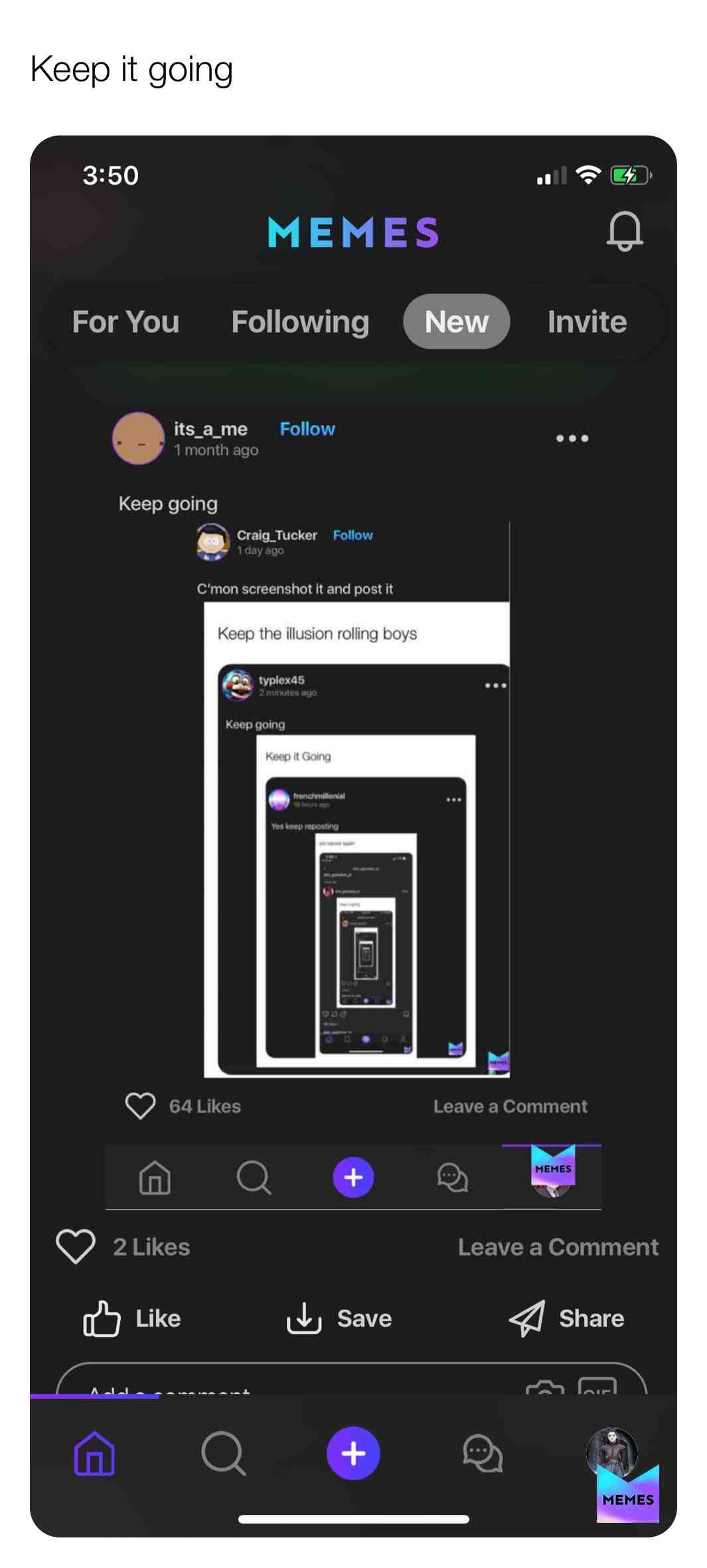Meme shared by @hashtaglife