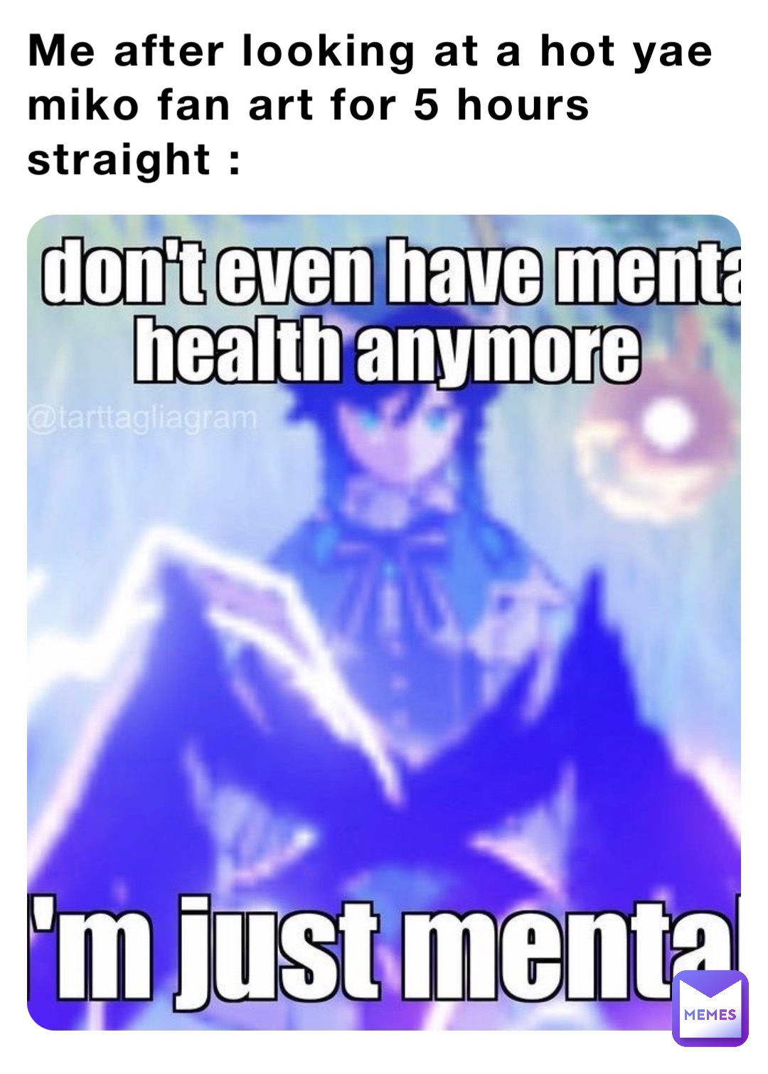 Me after looking at a hot yae miko fan art for 5 hours straight :