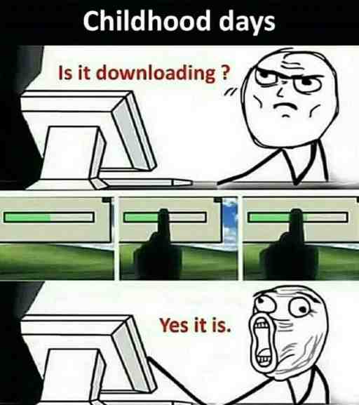 The internet on my country was so shit at this time.