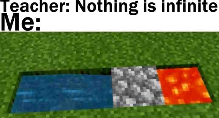 Whoever never did this in Minecraft don't actually play the game.