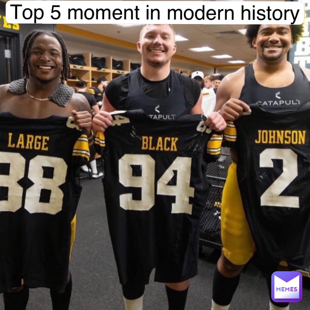 Double tap to edit Top 5 moment in modern history