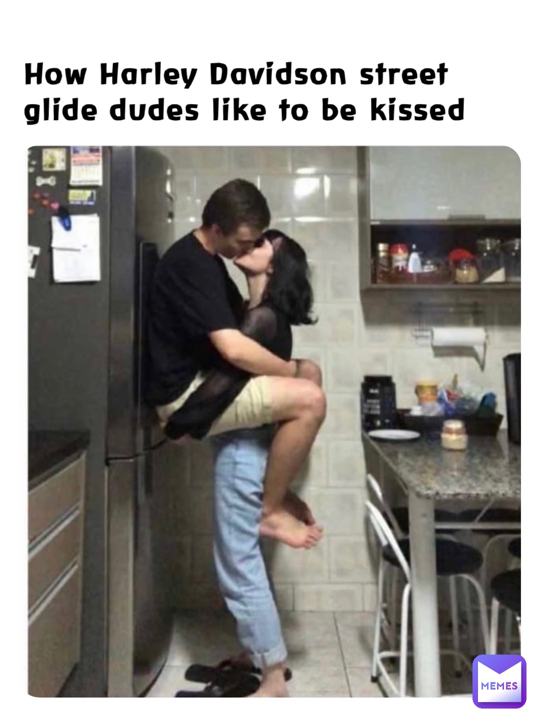 How Harley Davidson street glide dudes like to be kissed | @bluemoon-valenz  | Memes