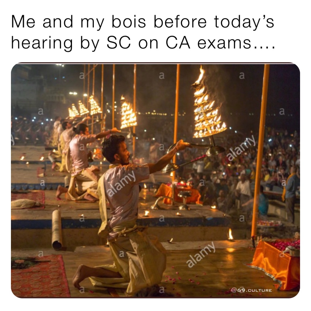 Me and my bois before today’s hearing by SC on CA exams…. @69.culture