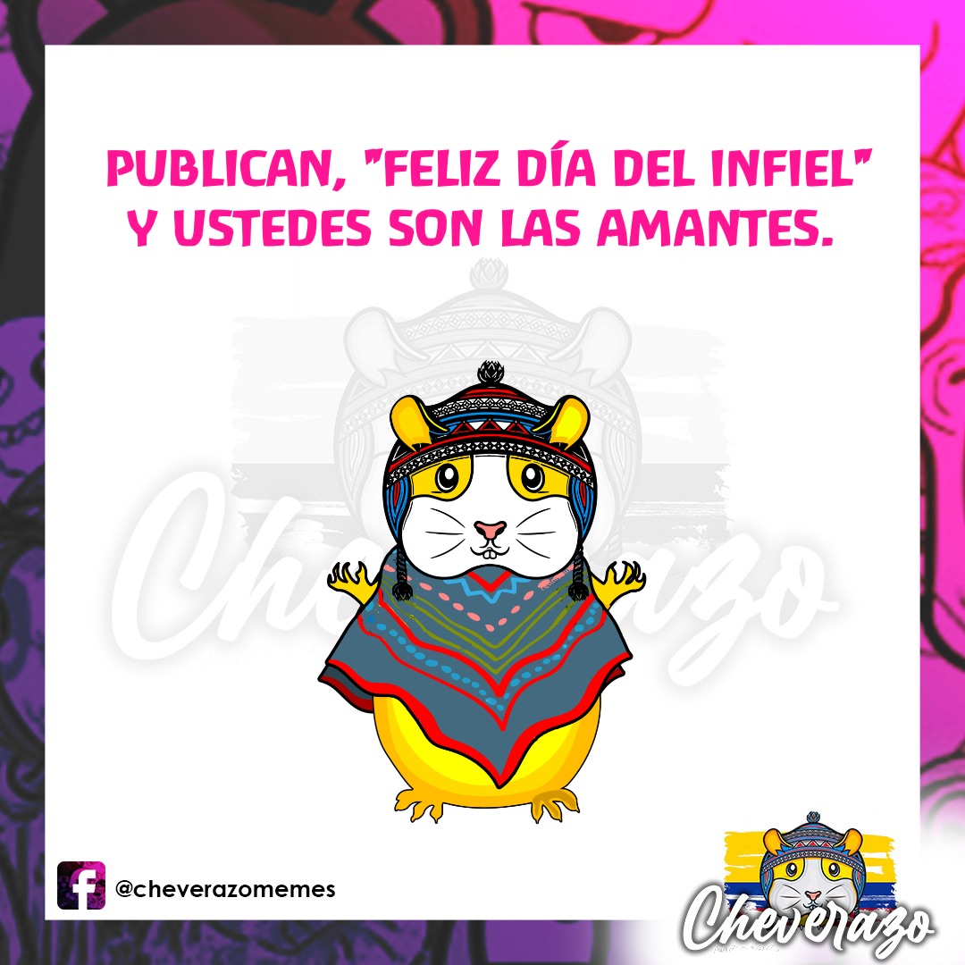 Publican, "feliz día del infiel" 
y ustedes son las amantes.