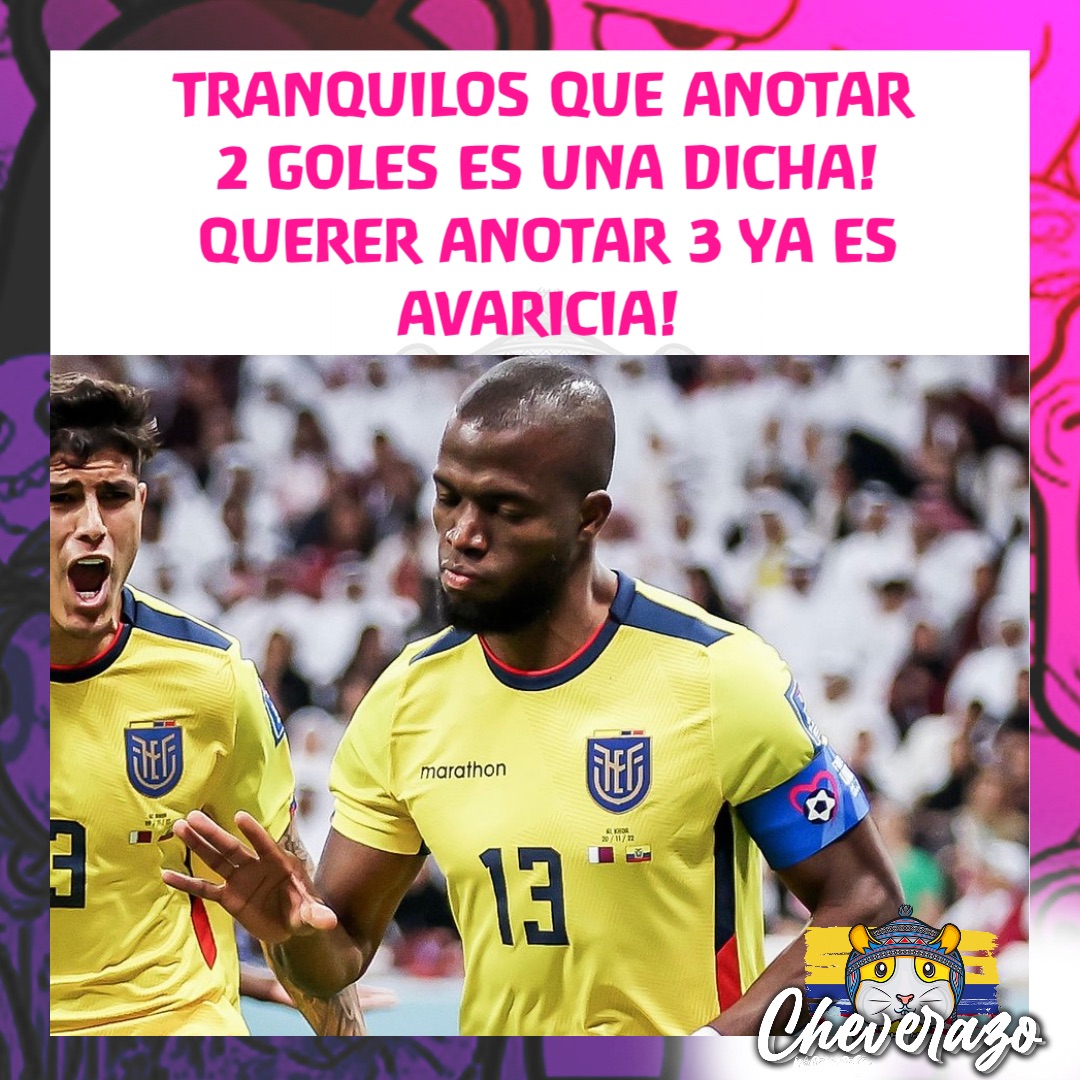TRANQUILOS QUE ANOTAR 2 GOLES ES UNA DICHA! QUERER ANOTAR 3 YA ES AVARICIA!