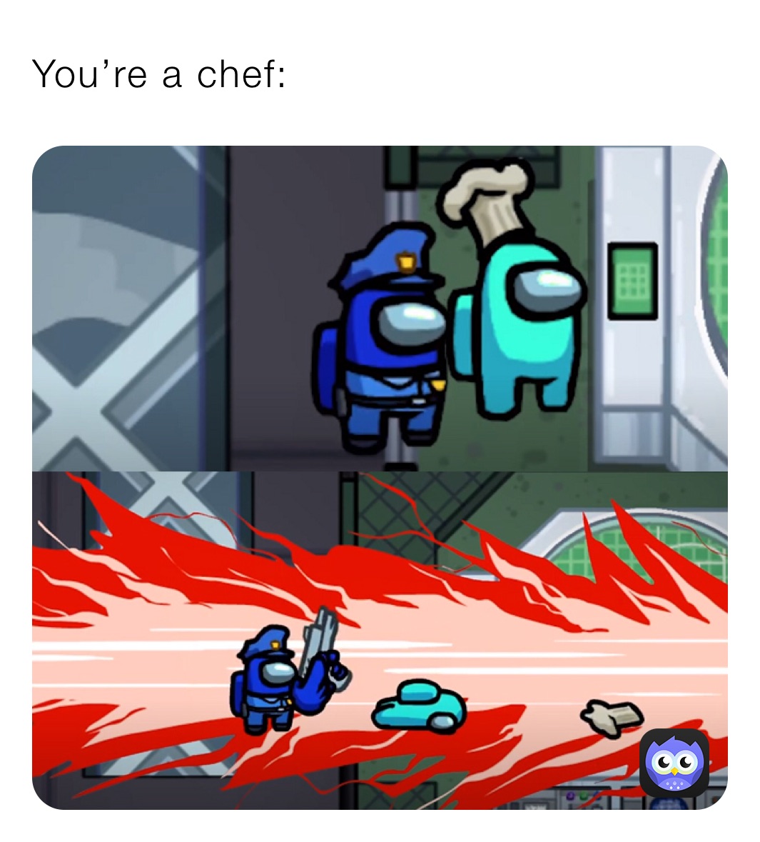 You’re a chef: 