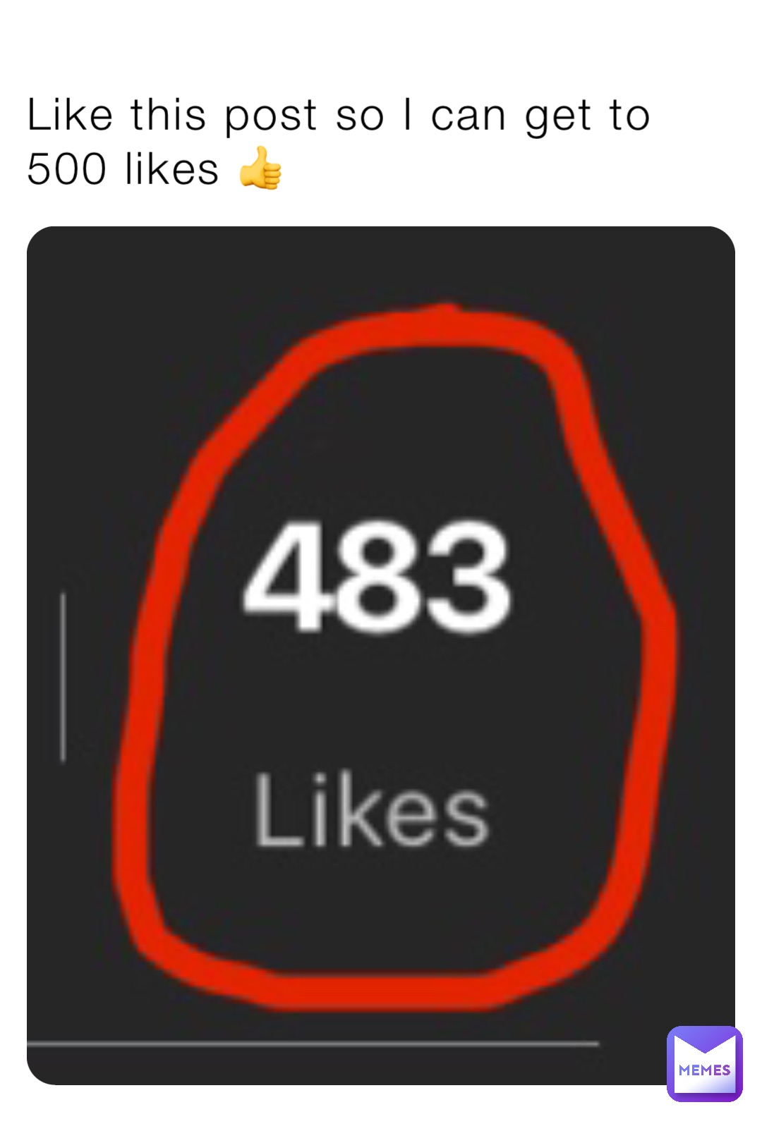 Like this post so I can get to 500 likes 👍