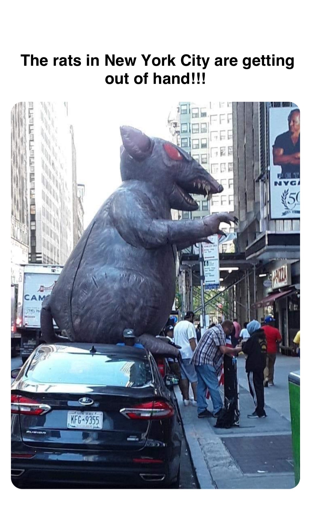 Double tap to edit The rats in New York City are getting out of hand!!!